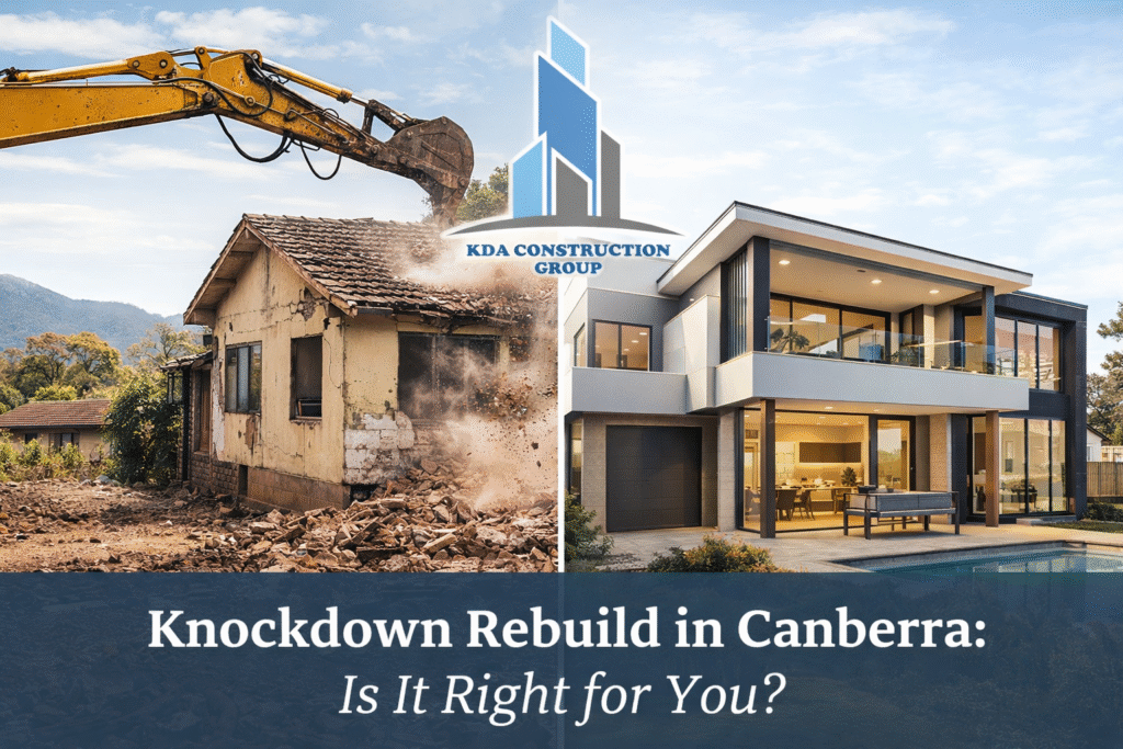 knock-down and rebuild Canberra