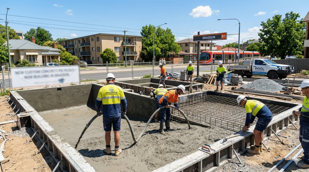concrete pool builders in Braddon