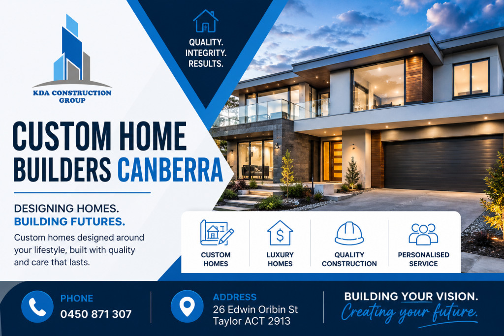 Custom Home Builders Canberra | KDA Construction Group