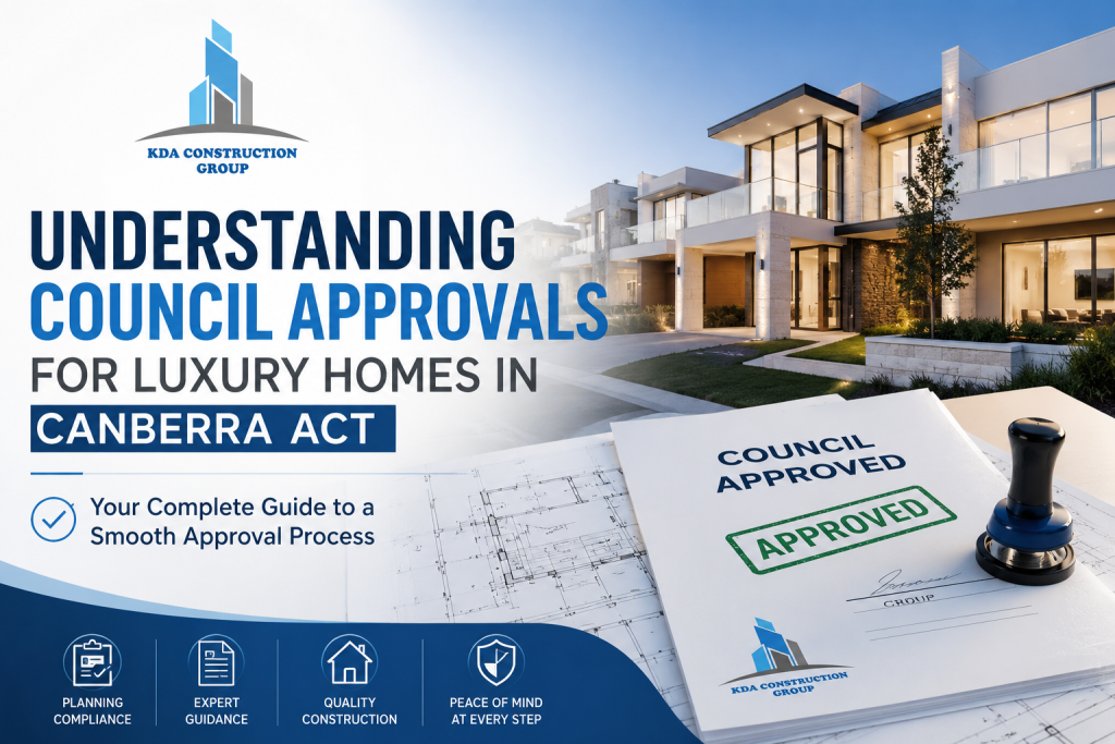 Council approvals for luxury homes in Canberra | KDA Construction Group