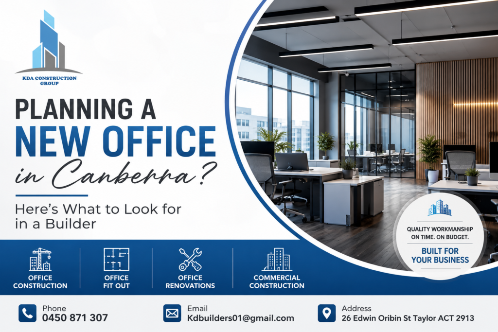 Office Builders Canberra | Commercial Construction Experts | KDA Construction Group